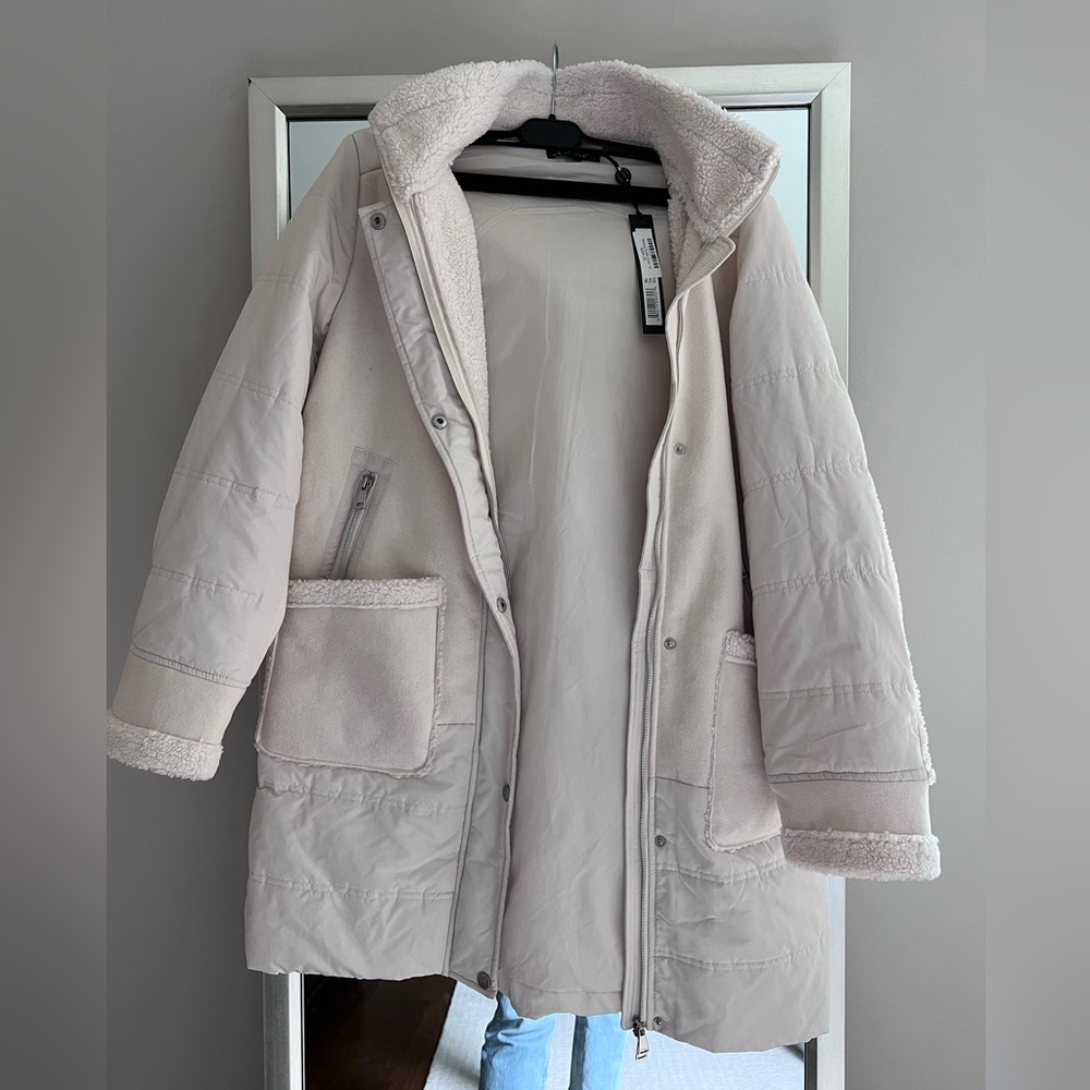 New w/ tags Sherpa puffer Coat